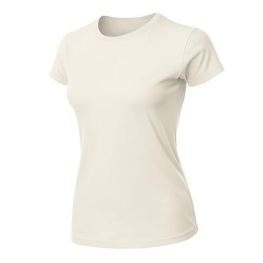 Imagem de Blusa Feminina Camiseta Lisa Básica Algodão Baby Look-Feminino