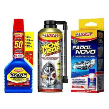 Imagem de Tratamento Gasclean+ Reparador Pneu+ Revitalizador De Farol - Luxcar