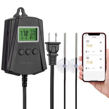 Imagem de Termostato Inkbird IPT-2CH con WiFi para Estera Térmica de Reptiles 25