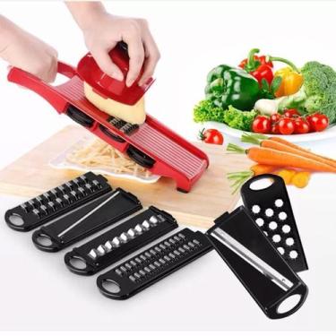 Imagem de Ralador Queijo Fatiador Legumes Mandoline 6 em 1 Original - Penselar F