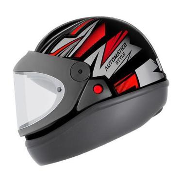 Imagem de Capacete Ebf Automatico Style Preto e Vermelho San Marino-Unissex