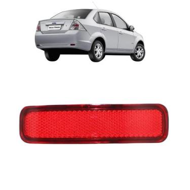 Imagem de Refletor Parachoque Olho De Gato Traseiro Esquerdo Fiesta Sedan 2010 A