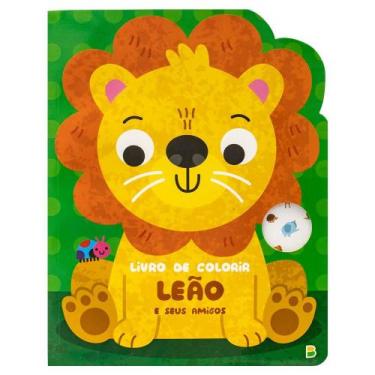 Imagem de Livro - Livro de Colorir Recortado: Leão
