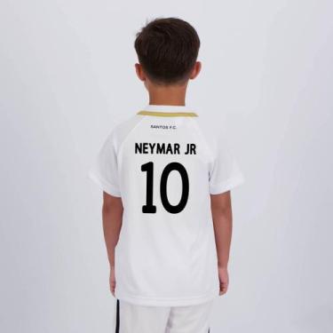 Imagem de Camisa Santos Manto Infantil 10 Neymar Jr - Braziline, 6 ANOS