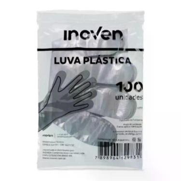 Imagem de Luva Plastica Descartavel com 100 Unidades Inoven