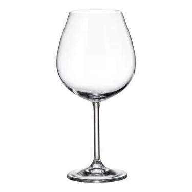 Imagem de Jogo 6 Taças Para Degustação Vinho Tinto 650ml 22Oz  Cristal Titanium 