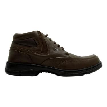 Imagem de Coturno Bota Masculino Anatomic Gel Troy Casual Confortável Couro Inve