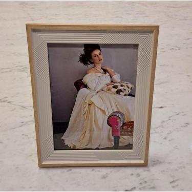 Imagem de Porta Retrato Off White MDF Borda - Via Decor