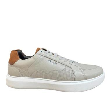Imagem de Tênis Ferracini Marvin 7318 Masculino Couro Casual Cinza, Cinza, 41, M