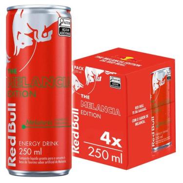 Imagem de Red Bull Energético Melancia 250ml 4 latas, 4, Melancia, 250ml