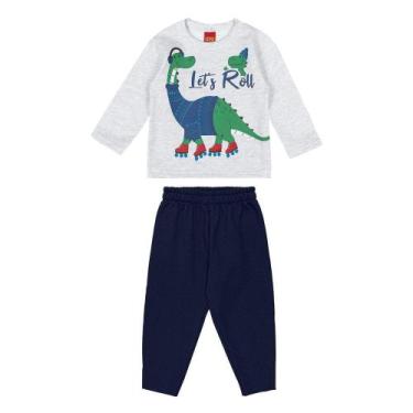 Imagem de Conjunto Bebê Longo Kyly Blusa Moletom Manga Longa e Calça Moletom Est