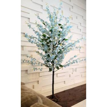 Imagem de Planta Artificial CHUVA DE ORQUÍDEAS AZUL 1,60m de altura - Flora GATA