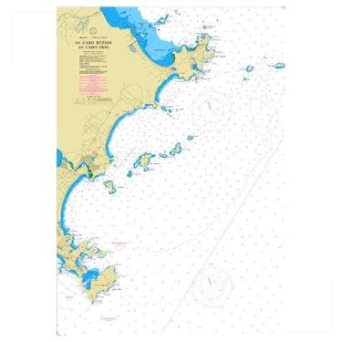 Imagem de Carta Náutica 1505 Cabo Búzios ao Cabo Frio - Marinha do Brasil