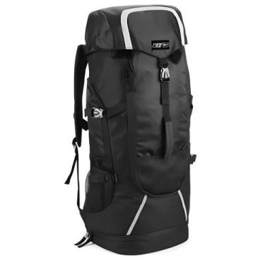 Imagem de Mochila camping viagem trekking grande 70l - Denlex, Preto