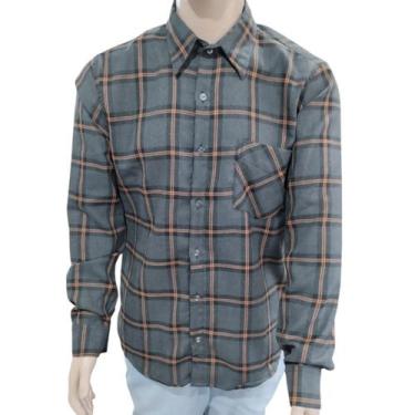 Imagem de Camisa Masculina Flanela Xadrez - Repelique, M, Preto