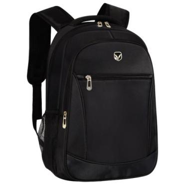 Imagem de Mochila Escolar De Costas 3 Ziper Notebook Preta Yeep  - Yepp, Preto