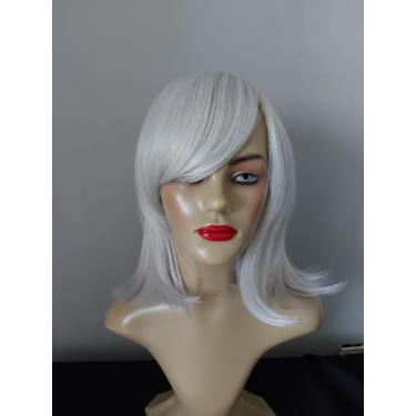 Imagem de Peruca, wig, azul, rosa, cinza, azul claro, loira claríssima, curta,li
