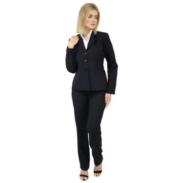 Imagem de Terno Feminino Social - Loja De Confecções Ipê Roxo, Preto, PP