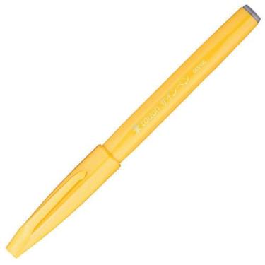 Imagem de Caneta Brush Sign Pen Pentel Amarela  SES15C-G