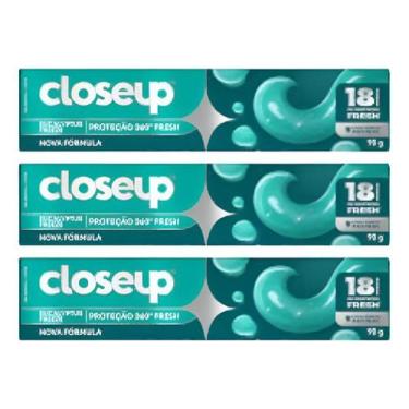 Imagem de Kit C/3 Creme Dental Close Up Eucalip Freeze 90g - closeup