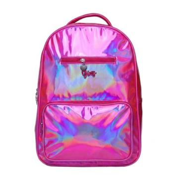 Imagem de Mochila Costas Holográfica Metalizada Juvenil Menina Escolar - Yins, R