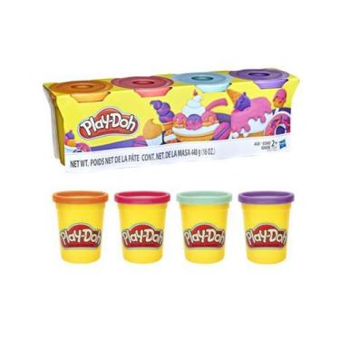 Imagem de Massinha de modelar play doh 4 potes sortidos b5517 hasbro