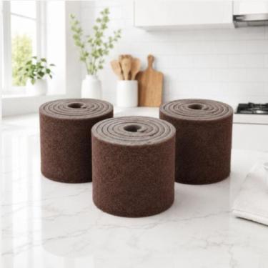 Imagem de Kit 3 Esponjas Abrasivas Limpeza Pesada Cozinha - Clink