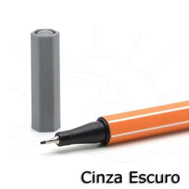 Imagem de Caneta Stabilo Point Fine 0,4mm, 96 - CINZA ESCURO