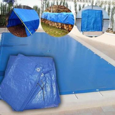 Imagem de Lona De Cobertura Multiuso Proteção Água Sujeira Piscina 5x5m 100 Micr