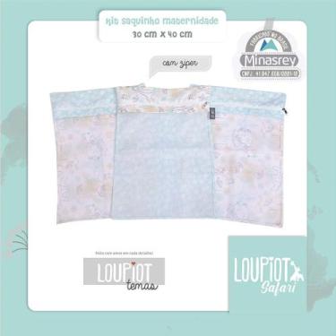 Imagem de Kit saquinho maternidade loupiot temas ref5242 bege - 3 unidades - MIN