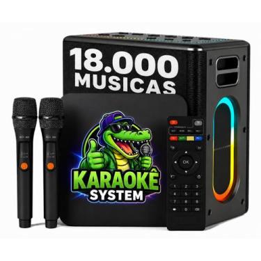 Imagem de Karaoke Party Box 4K Com Pontuação Real E Fila De Espera18000 MUSICAS 