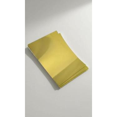 Imagem de Papel Lamicote Dourado A4 250g 50 Folhas - Congratulations Store