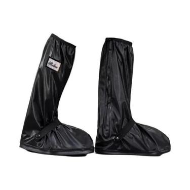 Imagem de Capas De Chuva Reutilizáveis Antiderrapantes Para Sapatos De Motocicle