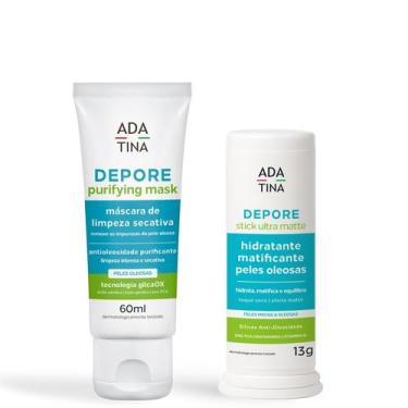 Imagem de Kit Depore Pele Oleosa Acne Máscara e Bastão Ultra Matte - Ada Tina It