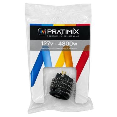 Imagem de Resistência Tipo F Pratimix para Aquecedor Elétrico 4800W 110V