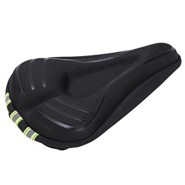 Imagem de Capa de assento de silicone para bicicleta em gel, almofada de selim de silicone para bicicleta, ajuste para várias ocasiões, fácil de instalar Design antiderrapante para bicicleta para(Preto)