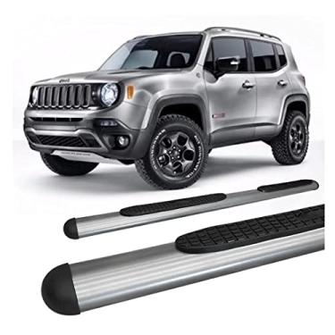 Imagem de Estribo Lateral compatível com Jeep Renegade Oblongo Oval Grafite