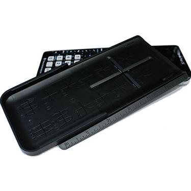 Imagem de Capas rígidas de deslizamento de gráficos EZ com réguas integradas para TI 84 Plus CE, Preto