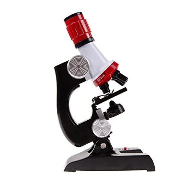 Imagem de ZTBH Kit de acessórios para microscópio 100X-200X-1200X Kit de microscópio biológico para crianças crianças Slides de microscópio (cor : 100-1200X)