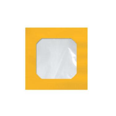 Imagem de Envelope saco c/janela p/CD laranja Cmd107 125x125mm blister - com 25 unidade - Scrity