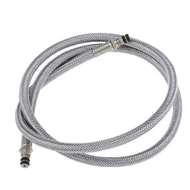 Imagem de SM SunniMix Conversor de adaptador de mangueira de propano trançado inoxidável para grade portátil, fogão de acampamento, aquecedor, acessórios de cozinha ao ar livre, 80 cm de comprimento