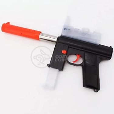 arma de brinquedo ak47 de pressão atira dardos 