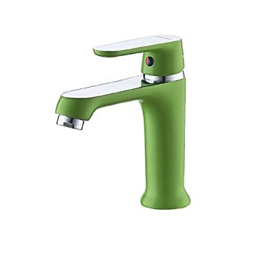 Imagem de Torneira de bacia colorida torneira misturador acabamento vaso de latão elegante pia água torneiras de banheiro torneiras cromadas em cascata, A9666K, China