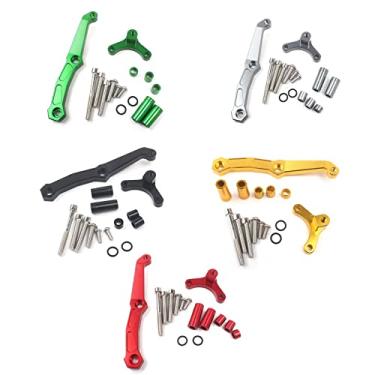 Imagem de FINMOKAL Para Kawasaki Z800 2013 2014 2015 Kit de montagem do suporte do amortecedor de direção CNC