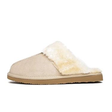 Imagem de Pantufas femininas Chesney Scuff Minnetonka, Stone, 7