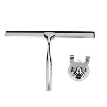 Imagem de Rodo para janela de vidro com lâmina de água rodo de aço inoxidável para chuveiro para uso doméstico ou escritório