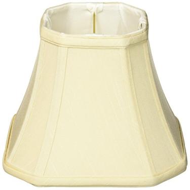 Imagem de Royal Designs Abajur básico quadrado com corte quadrado, encaixe de abajur UNO para abajur de mesa, bege, 11,4 cm x 20,3 cm x 16,5 cm, BS-716UT-8BG