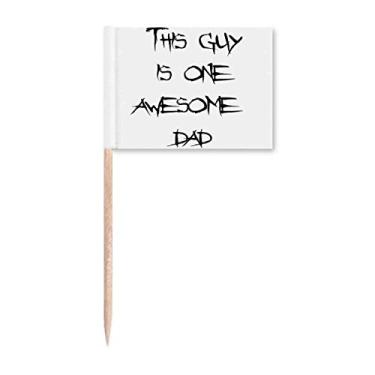 Imagem de Incrível pingente de palito de bandeiras para decoração de festa