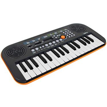 Imagem de Kmise, Mini piano 32 teclas pequeno teclado eletrônico digital portátil com 30 músicas de demonstração presente musical, para crianças iniciantes (não inclui cabo de alimentação incluído) (MI3372-US)