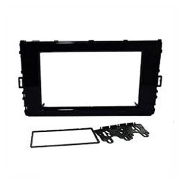 Imagem de Moldura 1 e 2 Din Volkswagen Polo / Virtus 2017 em diante Black Piano Expex - EPX VW-538